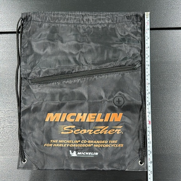 Michelin Scorcher Tires for Harley-Davidson Nylon Drawstring Backpack - Picture 3 of 4